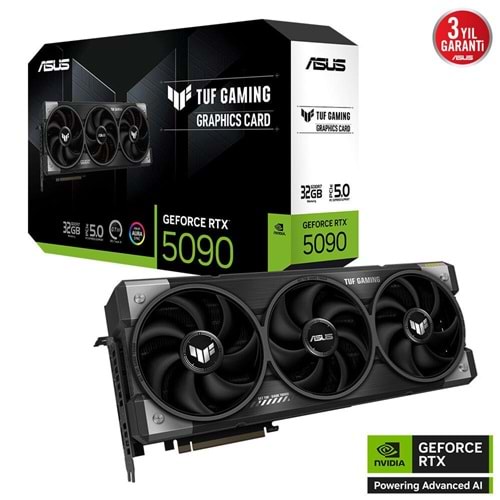 Asus TUF Gaming GeForce RTX 5090 32GB GDDR7 28 Gbps 512-bit TUF-RTX5090-32G-GAMING Ekran Kartı