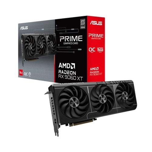 Asus Prime Radeon RX9060 XT OC PRIME-RX9060XT-O16G 16GB GDDR6 128 Bit Ekran Kartı