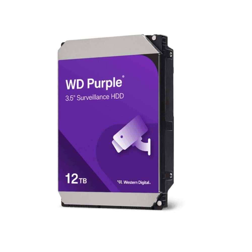 Wd 12Tb wd121 Purple Pro 7200rpm 256MB Sata3 7-24 Güvenlik 3.5 Harddisk (Resmi Distribitör Ürünü)