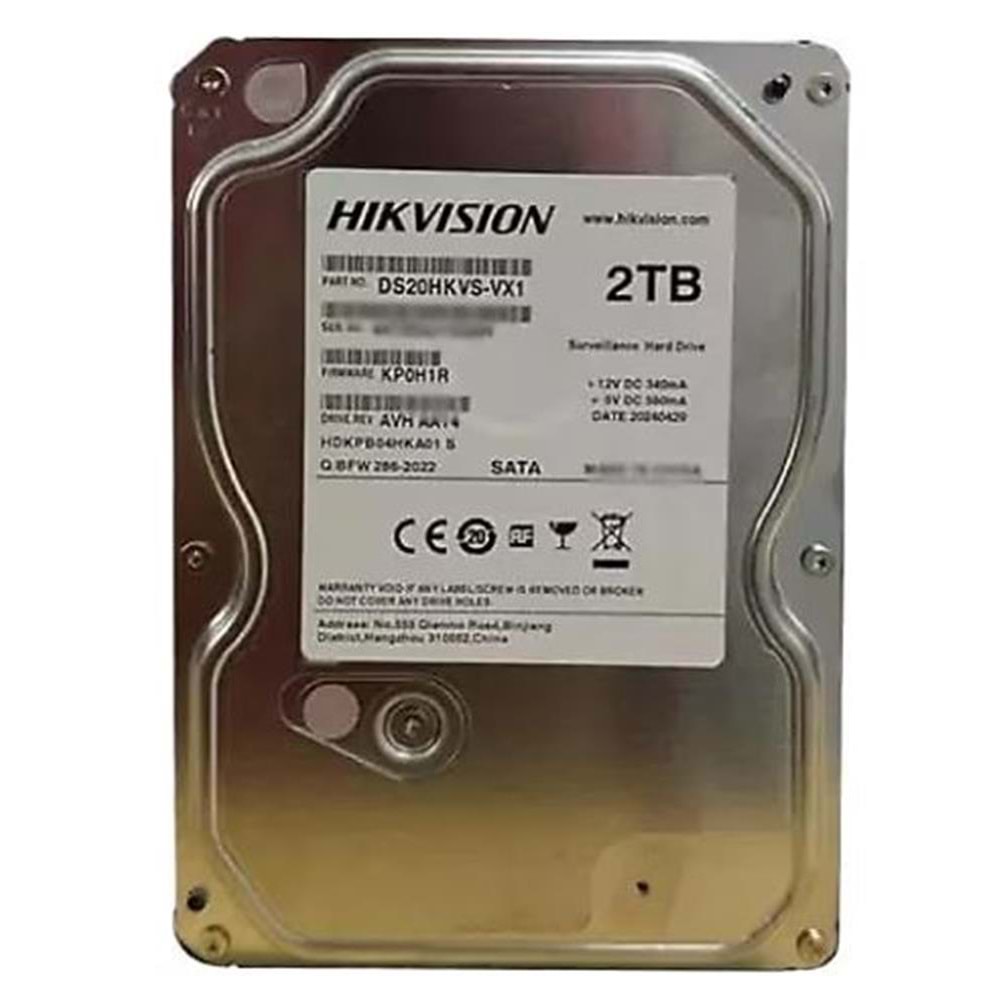 Hikvision 2TB DS20HKVS-VX1 128MB 5400RPM Sata 3.5
