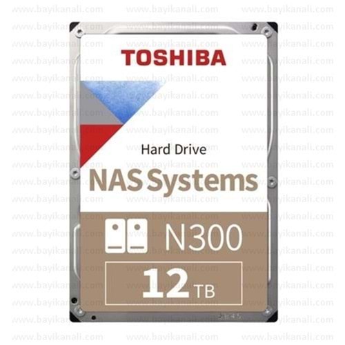 Toshiba 12TB N300 7200RPM 512MB Cache Sata 3 HDWG51CUZSVA NAS Disk 