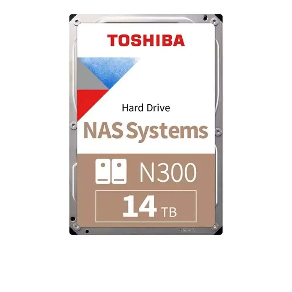 Toshiba 14TB N300 7200RPM 256MB 7-24 HDWG51EUZSVA Nas Harddisk