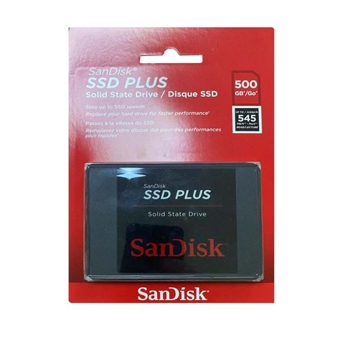 Sandisk 500Gb Ssd Plus 545Mb-505Mb-S SDSSDA-500G-G28 Sata 3 2.5