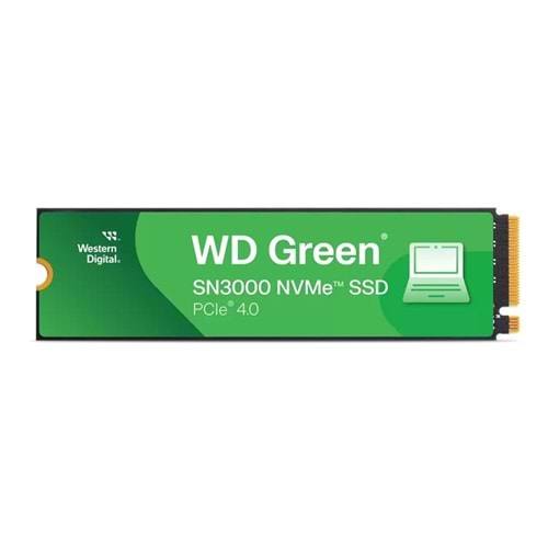 Wd 1TB Green SN3000 WDS100T4G0E 5000-4200MB-s PCIe NVMe M.2 SSD Disk