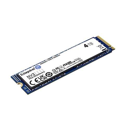 Kingston 4TB NV3 SNV3S-4000G 6000-5000MB-s PCI-Express 4.0 M.2 2280 Ssd Disk