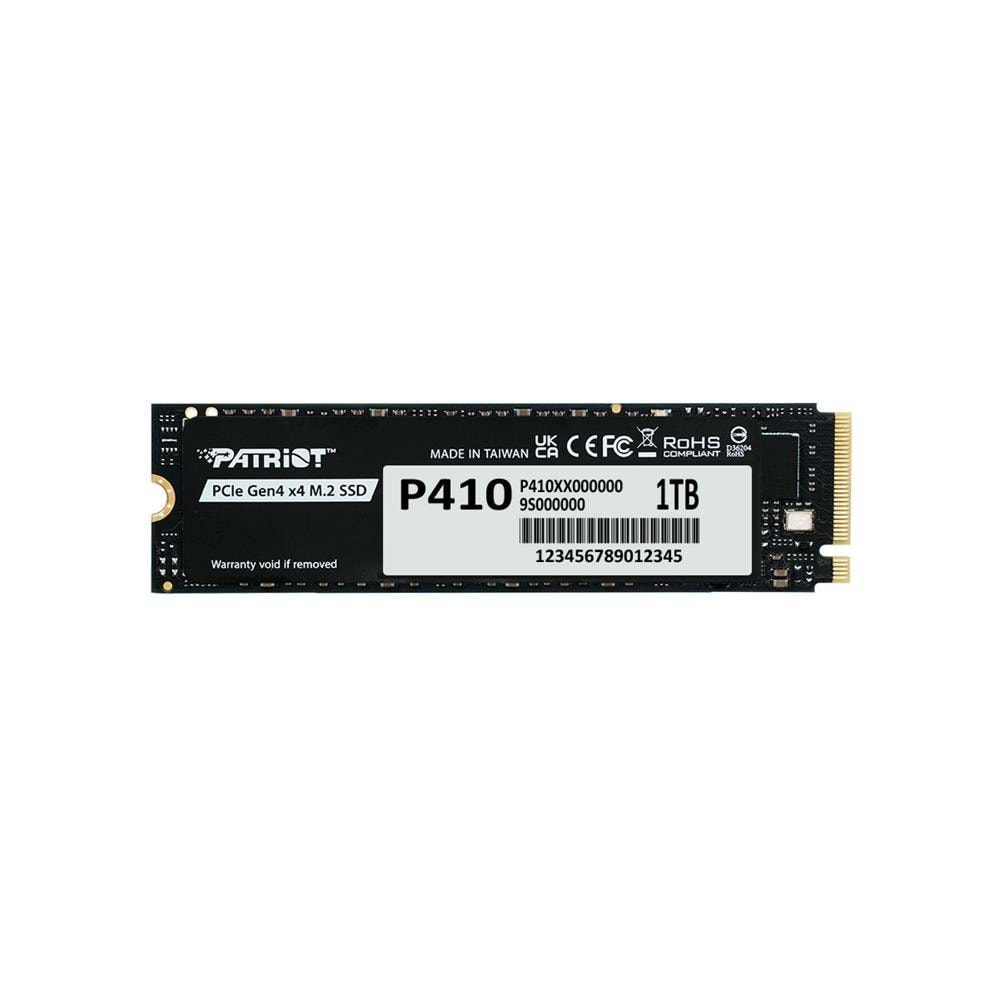 Patriot 1TB P410 PCIe Gen4 x4 (NVMe 1.4) M.2 2280 R-5000 W-4500 (P410P1TBM28H) Ssd Disk