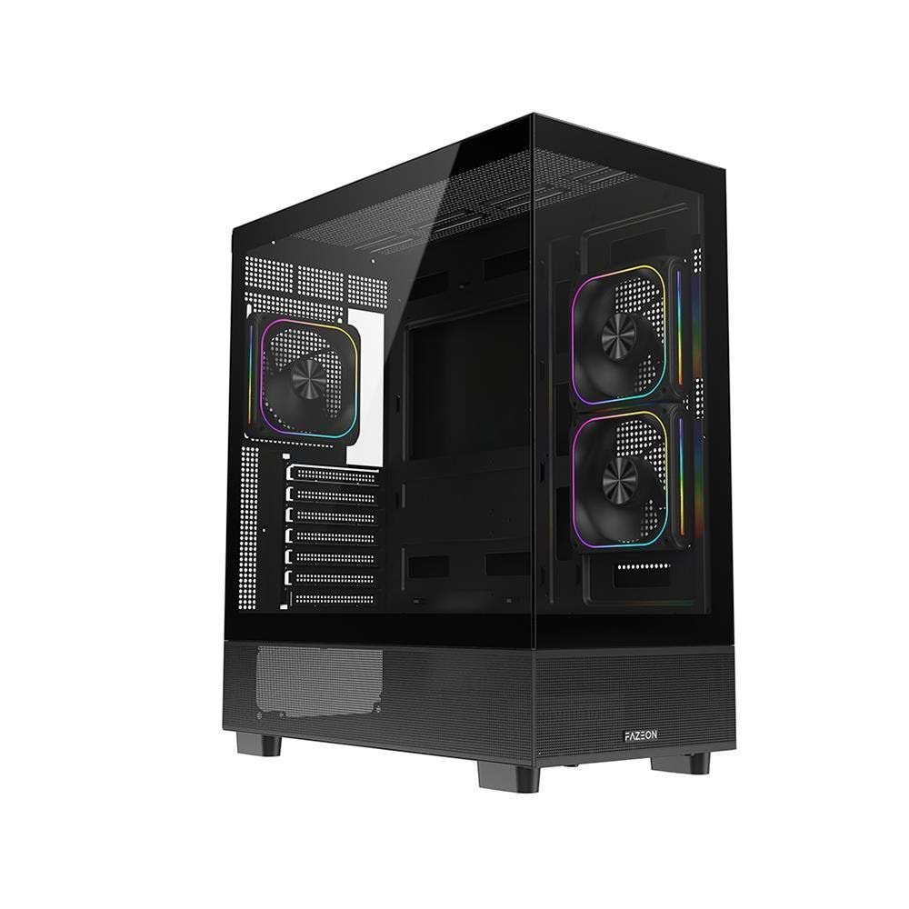 FAZEON F17 750W 80PLUS BRONZE 3x120mm ARGB Fanlı ATX Siyah Bilgisayar Kasası