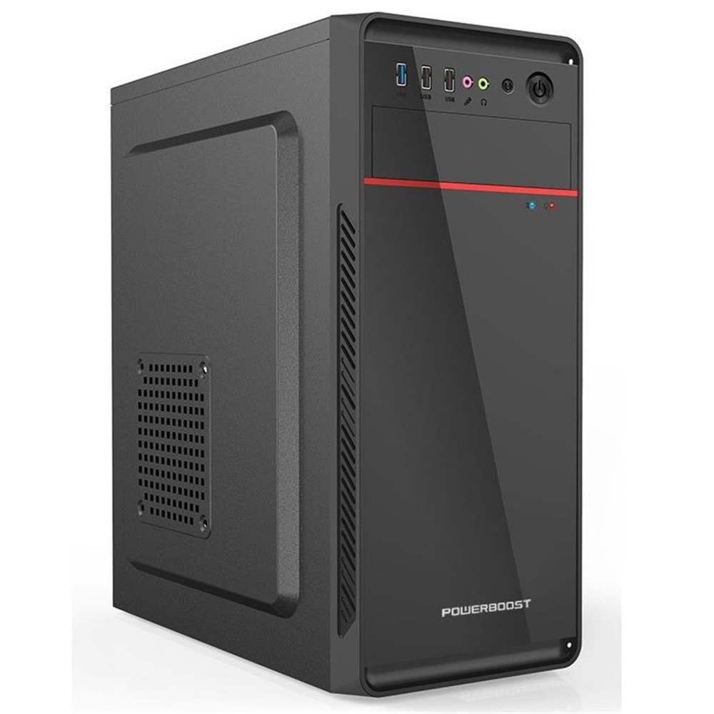 PowerBoost VK-1626 350w USB 3.0 ATX Shiny Piano Siyah Kasa 