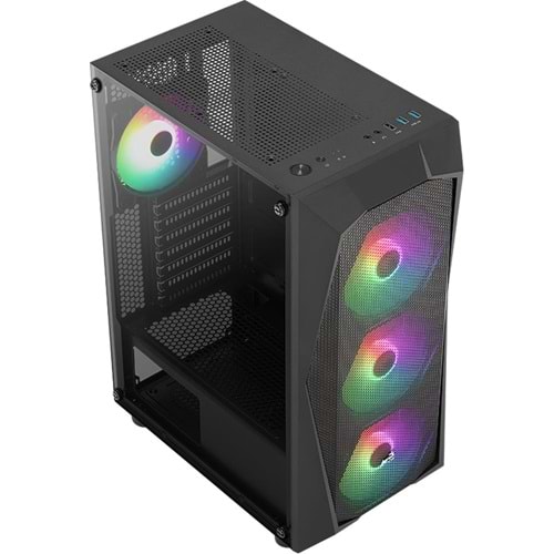 Aerocool AE-FLC-750BR 750W 80+ BR 4x120mm FRGB USB 3.0 Micro ATX-Mini ITX Siyah Kasa