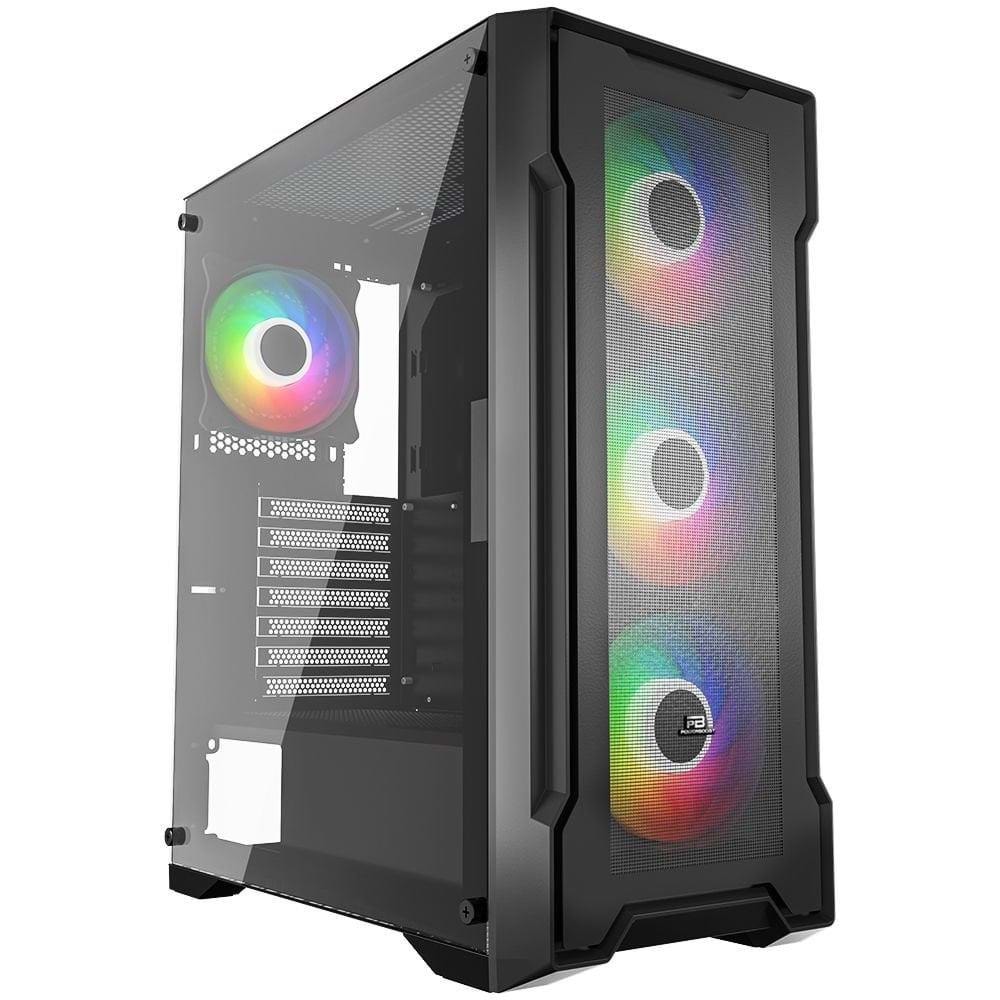 PowerBoost PB-PS6849B 650w 80+ Bronze USB 3.0 Mesh 4-12cm Rainbow Fanly Mid-T ATX 
