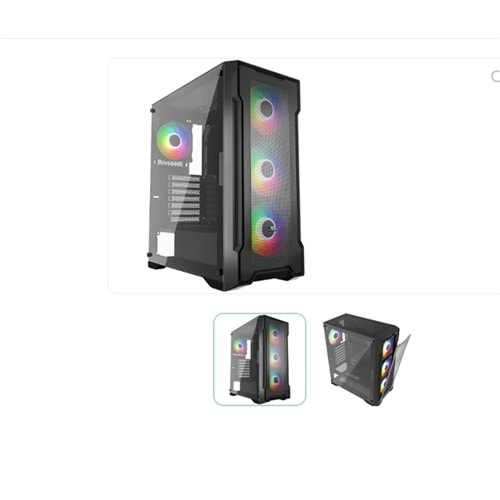 GameBooster FALCON GB-A750B 750w 80+ Bronze USB 3.0 Mesh ARGB ATX Mid Tower Gaming Kasa