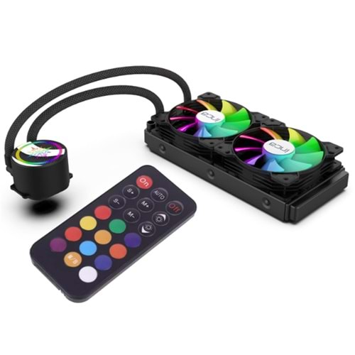 Inca ISS-02XN Intel-amd 2X120MM Argb LED Fanlı Am5 Control Remote Cpu Liquid Cooler