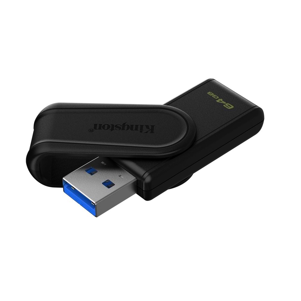 Kingston DTXS-64GB 64GB Portable USB 3.2 Gen1 DataTraveler ExodiaS (Black-Black) Flash Bellek 