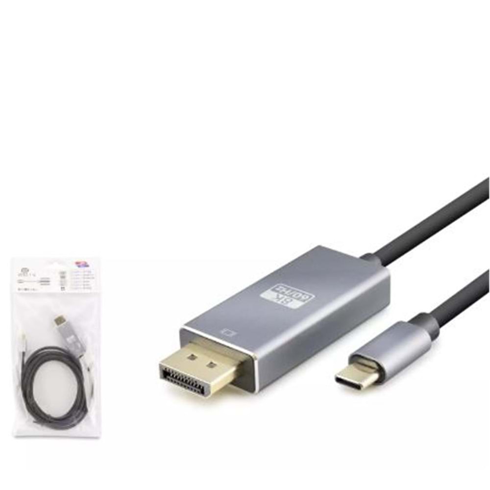 HADRON HDX7859 TYPE-C TO DISPLAY KABLO 8K 60HZ PVC 1.8M SİYAH