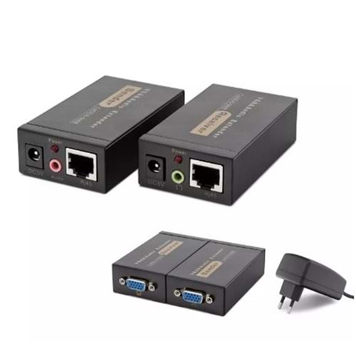 Hadron Hdx1318 100M Vga + Audio Extender 1920×1440 @ 60Hz Siyah