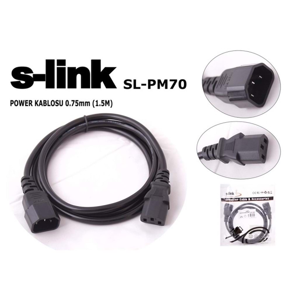 S-link SL-PM70 1.5mt 0.75mm Power Ara Kablosu