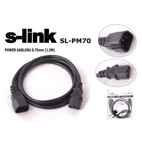 S-link SL-PM70 1.5mt 0.75mm Power Ara Kablosu