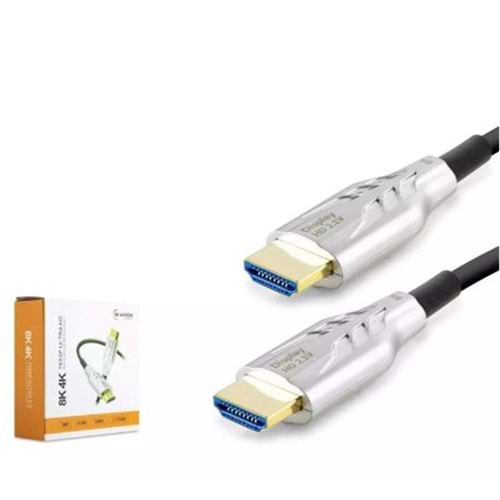 HADRON HDX2051 HDMI KABLO PVC 8K 60HZ 2.1V OPTIC OD8.0 50M SİYAH