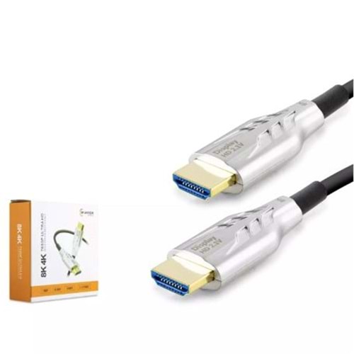 HADRON HDX2050 HDMI KABLO PVC 8K 60HZ 2.1V OPTIC OD8.0 30M SİYAH