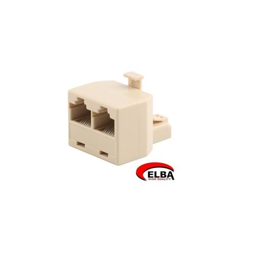 Elba 8P8C Jack- 2X8P8C Jack 2li RJ45 Çokla JK8464