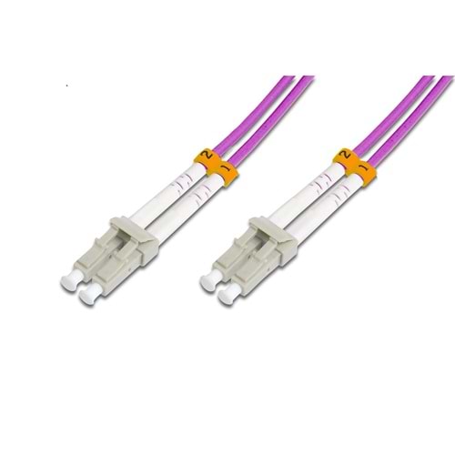 Beek LC-LC Fiber Optik Patch Kablo, Multimode OM 4 50-125 Duplex, 3.0mm, LSZH, 10 metre