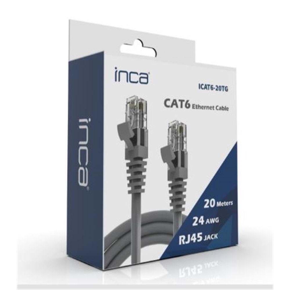 INCA ICAT6-20TG 20mt Gri Kablo 