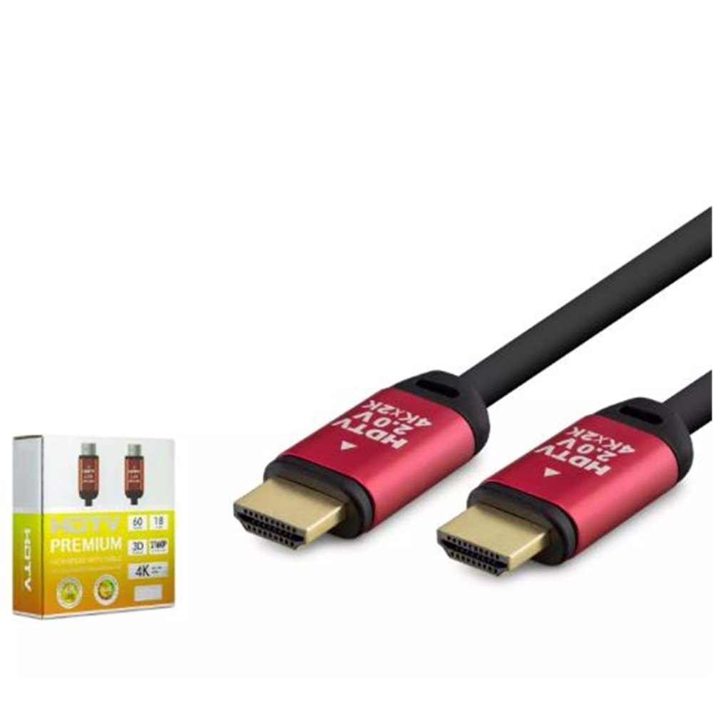 HADRON HDX2035 HDMI (M) TO HDMI (M) KABLO PVC 4K 10M SİYAH
