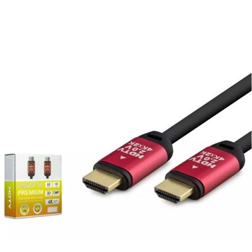 HADRON HDX2035 HDMI (M) TO HDMI (M) KABLO PVC 4K 10M SİYAH