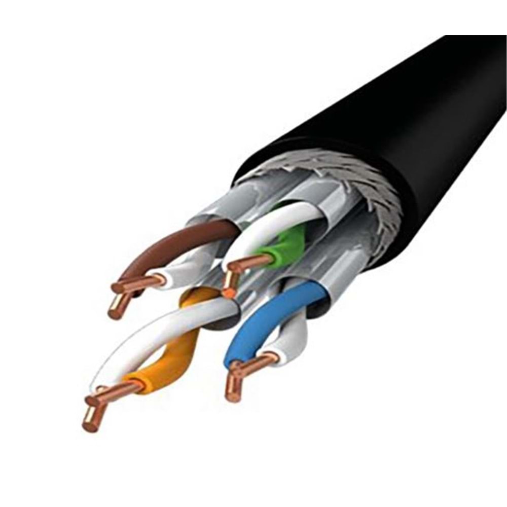 INCA ICAT6-500AG OutDoor S-FTP 23 500MT Siyah Kablo Dış Ortam 