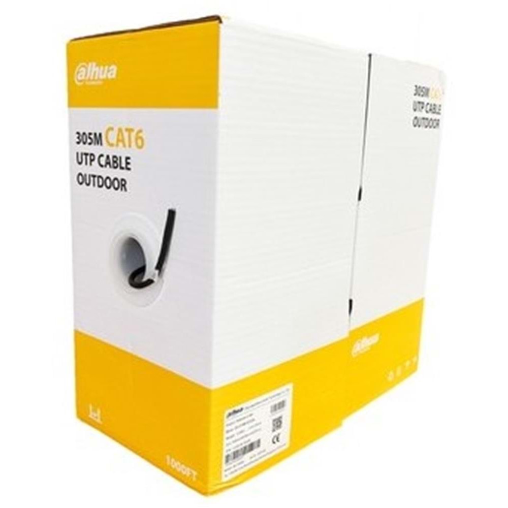 Dahua DH-PFM920-6UN Cat6 UTP Dış Mekan Siyah 305 metre