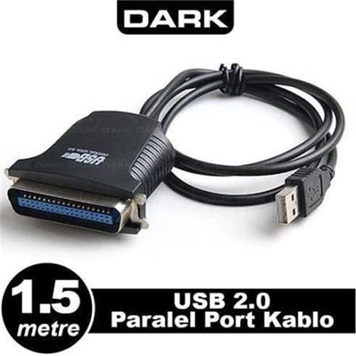 Dark DK CB USB2XLPT USB - Paralel Port Dönüştürücü Kablo 