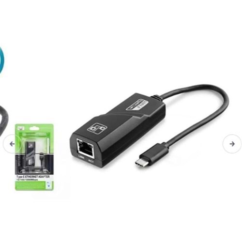 Hadron HDX5273 Type-C 3.0 Ethernet Çevirici Adaptör 10-100-1000 MBPS