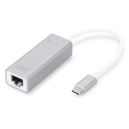 Digitus DN-3024 USB TYPE C Gigabit Ethernet Adaptörü, 1x10-100-1000 port,1xUSB Tip C erkek port