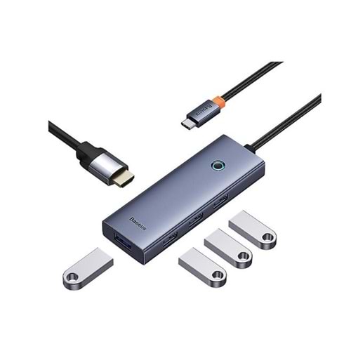 Baseus Flite Series 7in1 Type-C Hub Gri (B00052805813-00)