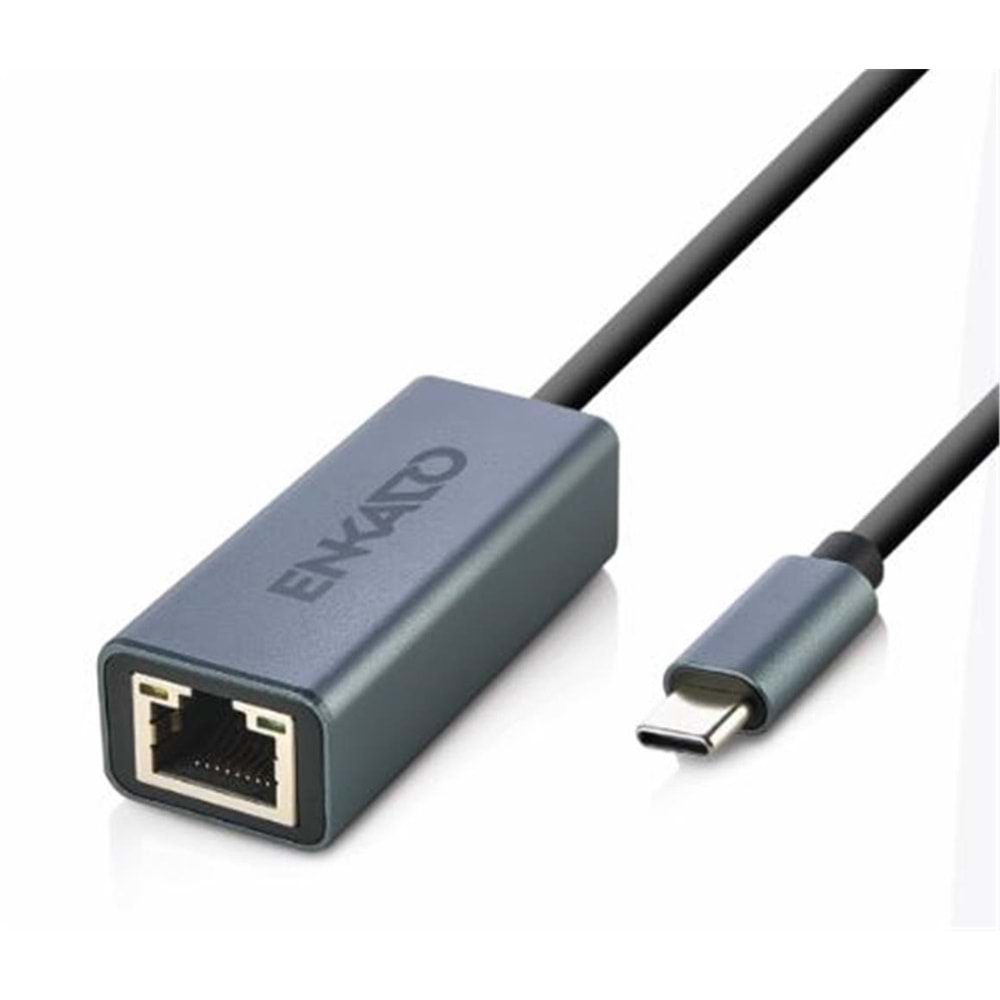 ENKADO EKD-TP45 TYPE-C USB 3,1 TO 10-100-1000 GİGABİT ETHERNET ADAPTÖR