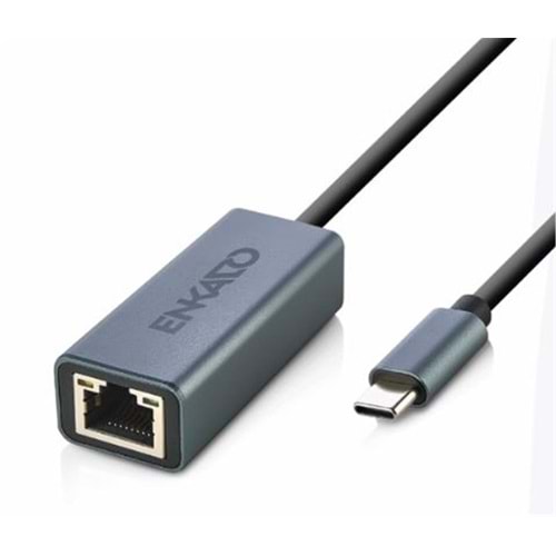ENKADO EKD-TP45 TYPE-C USB 3,1 TO 10-100-1000 GİGABİT ETHERNET ADAPTÖR