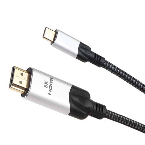 Vcom CU423MCV-1.8 Siyah 1.8MT Type-C To Hdmi 2.0V Kablo