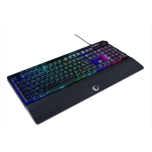 Rampage KB-GX65 SIMULA Siyah USB RGB Aydınlatmalı 4 Makro Tuşlu Bilek Destekli Oyuncu Klavyesi