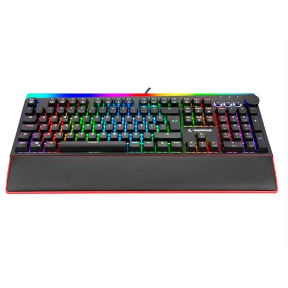Rampage KB-R97 X-TRACER Siyah RGB Aydınlatmalı Red SwitchGaming Oyuncu Mekanik Klavye