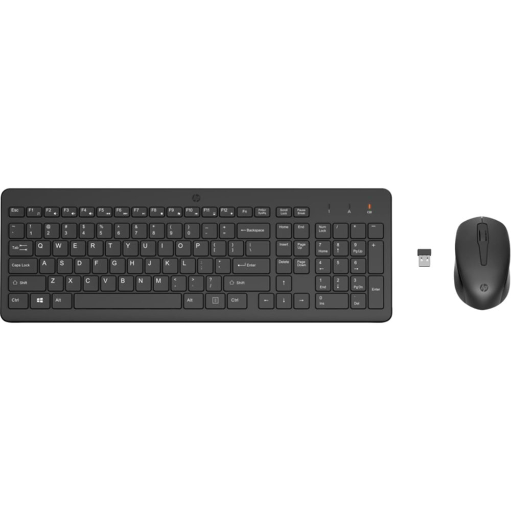 HP 330 2V9E6AA 2.4 Ghz Kablosuz Klavye & Kablosuz Mouse Set (1 x AAA (mouse); 1 x AAA (keyboard)
