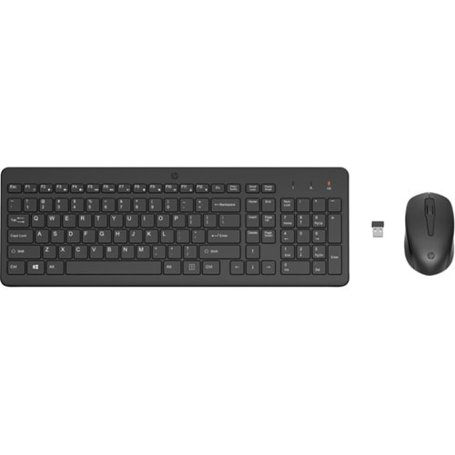 HP 330 2V9E6AA 2.4 Ghz Kablosuz Klavye & Kablosuz Mouse Set (1 x AAA (mouse); 1 x AAA (keyboard)