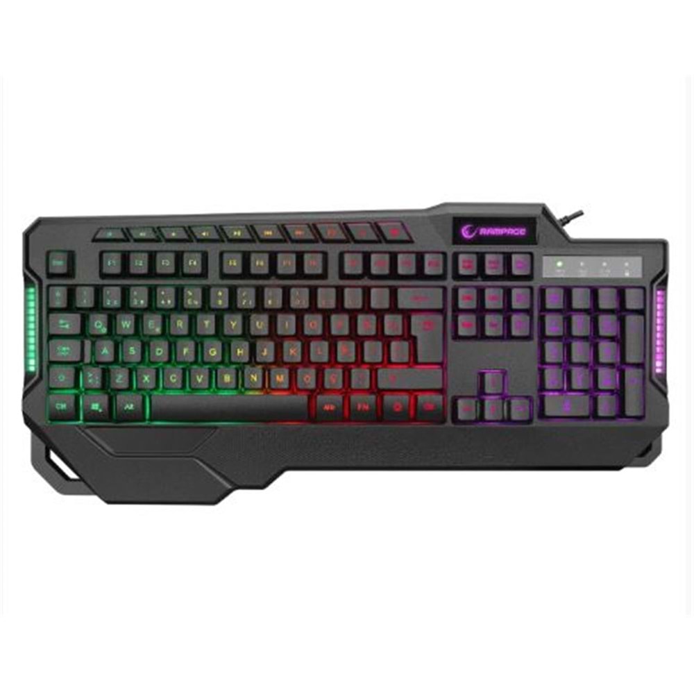 Rampage KB-R46 CARISMA USB Rainbow Aydınlatmalı Q Gaming Oyuncu Klavye