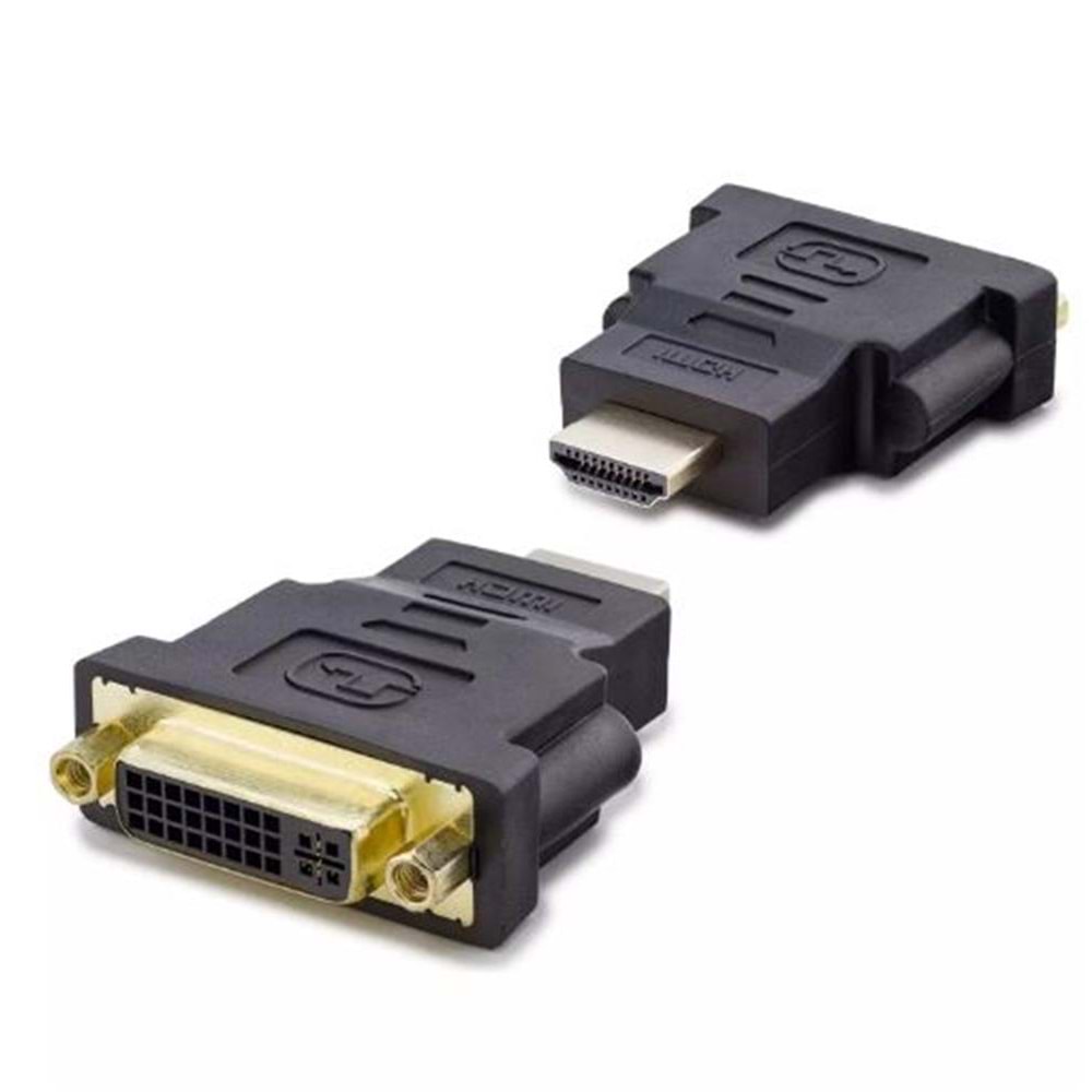 HADRON HDX1255 HDMI (M) TO DVI (F) ADAPTÖR 24+5 SİYAH