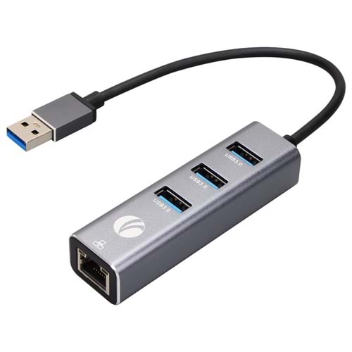 Vcom DH312B Usb 3.0 To USB3.0-3+RJ45 Çoklayıcı