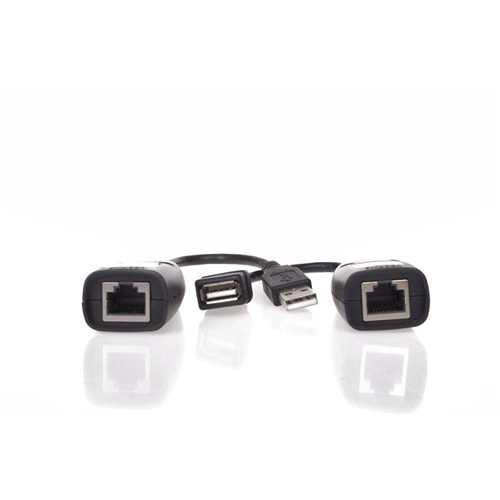 Vcom CU824 USB RJ45 Extender Plastik 45m Uzatıcı