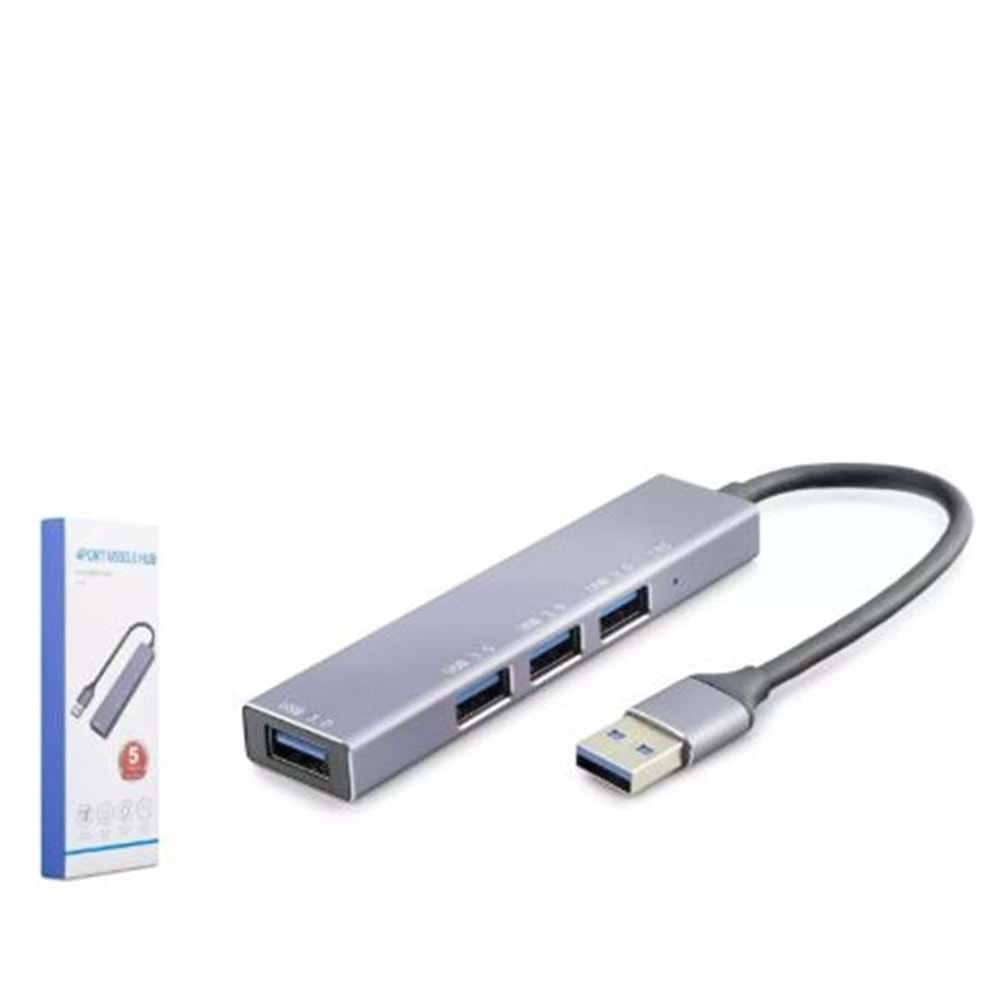 Hadron Hdx7042 Usb3.0 Hub 4-Usb3.0 Gri