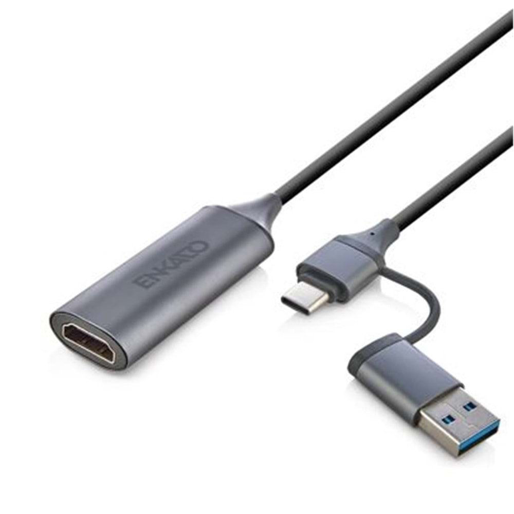 ENKADO EKD-TP46 TYPE-C+USB 3,0 TO HDMI VİDEO CAPTURE