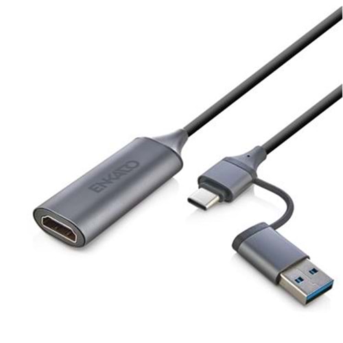 ENKADO EKD-TP46 TYPE-C+USB 3,0 TO HDMI VİDEO CAPTURE