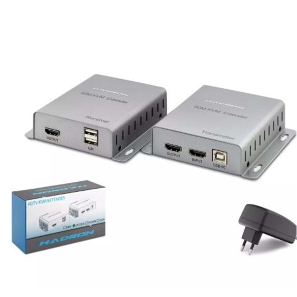 Hadron Hdx1355 Hdmi Kvm Extender 1080P 60M Silver