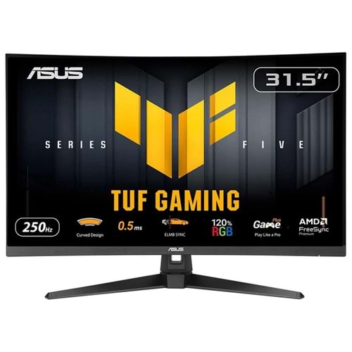 Asus 31.5” TUF Gaming VG32VQM5B 250Hz 0.5ms Full HD Kavisli Curved Gaming Monitör